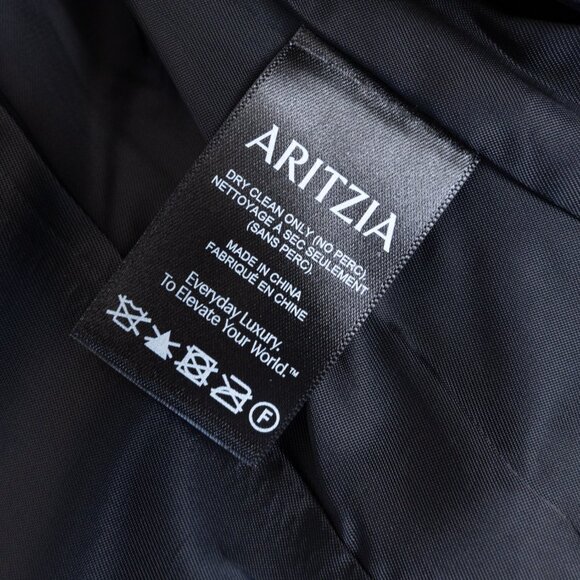 Aritzia Babaton Standout Double-Breasted Blazer Softly Structured Slim Fit Black - Picture 10 of 12